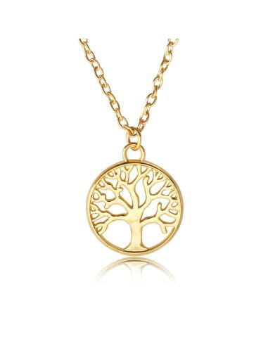 Collier Arbre de Vie en Or et Argent - Bijoux Rétro pour Femmes